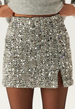 Onlglamour Mw Boucle Sequin Skirt