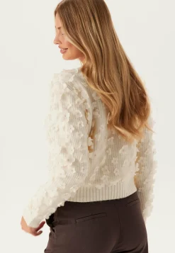 Onlhua Life Ls Flower Detail O-neck Knit