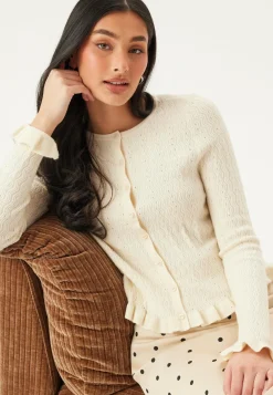 Onlibi Ls O-neck Frill Cardi