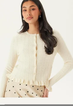 Onlibi Ls O-neck Frill Cardi