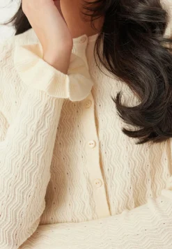 Onlibi Ls O-neck Frill Cardi