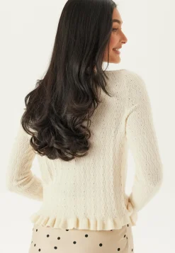 Onlibi Ls O-neck Frill Cardi