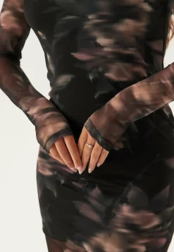 Onlkaya Life Ls Midi Mesh Dres