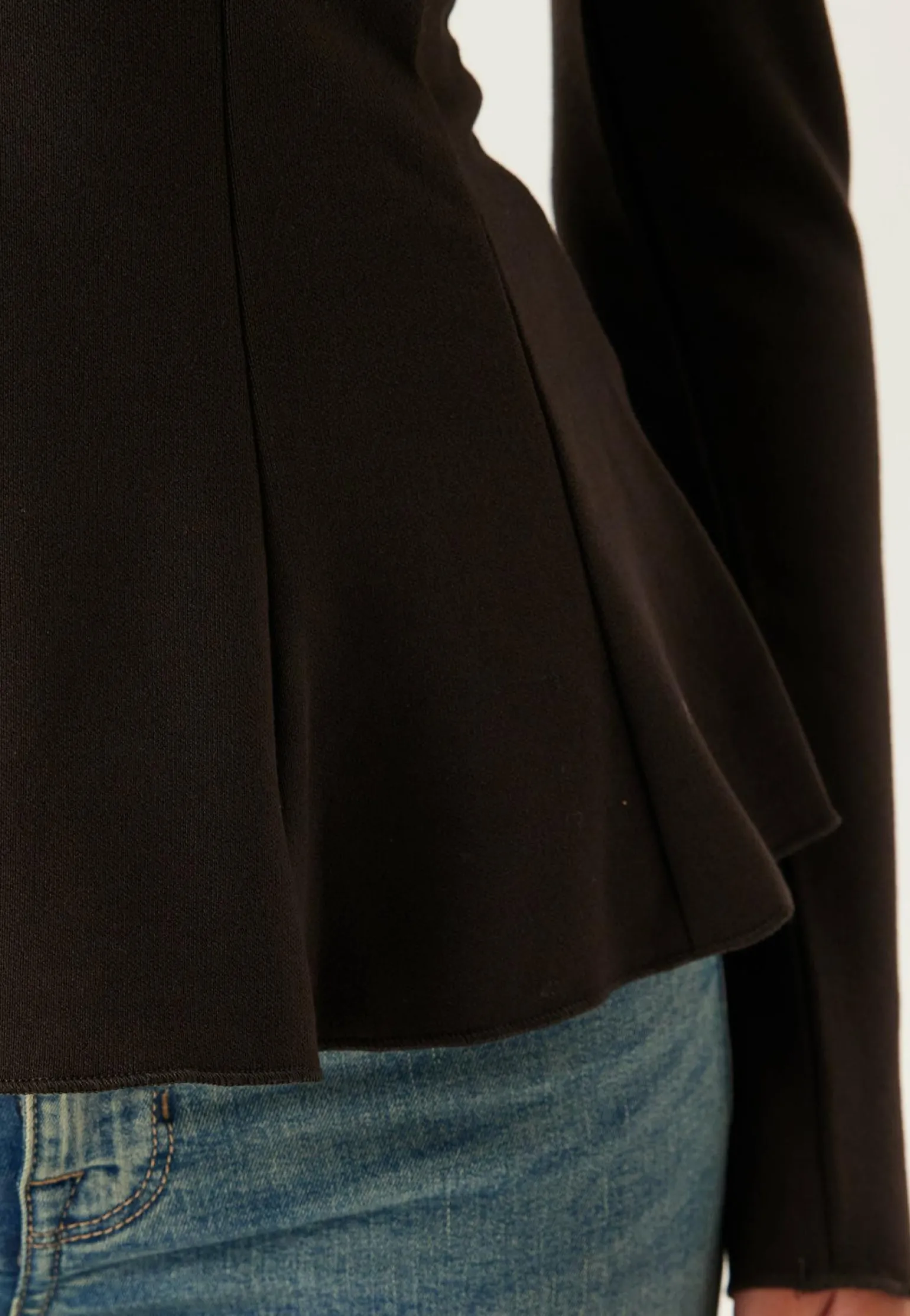 Onlkenya L/S PEPLUM TOP JRS PE