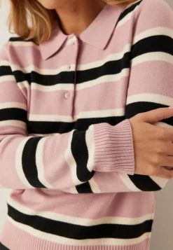 Onllondon Ls Stripe Polo Cc Kn