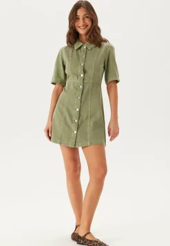 Onlsilla 2/4 SHORT BUTTON DRES