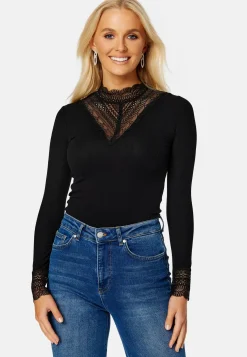 Onltilde L/S High Neck Lace Top JRS