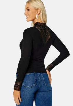 Onltilde L/S High Neck Lace Top JRS