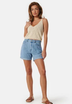 Onlvega HW Mom Dnm Shorts