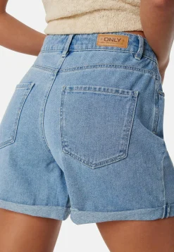 Onlvega HW Mom Dnm Shorts