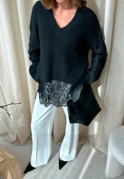 Onlvivia Ls Life V-neck Lace M