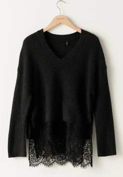 Onlvivia Ls Life V-neck Lace M
