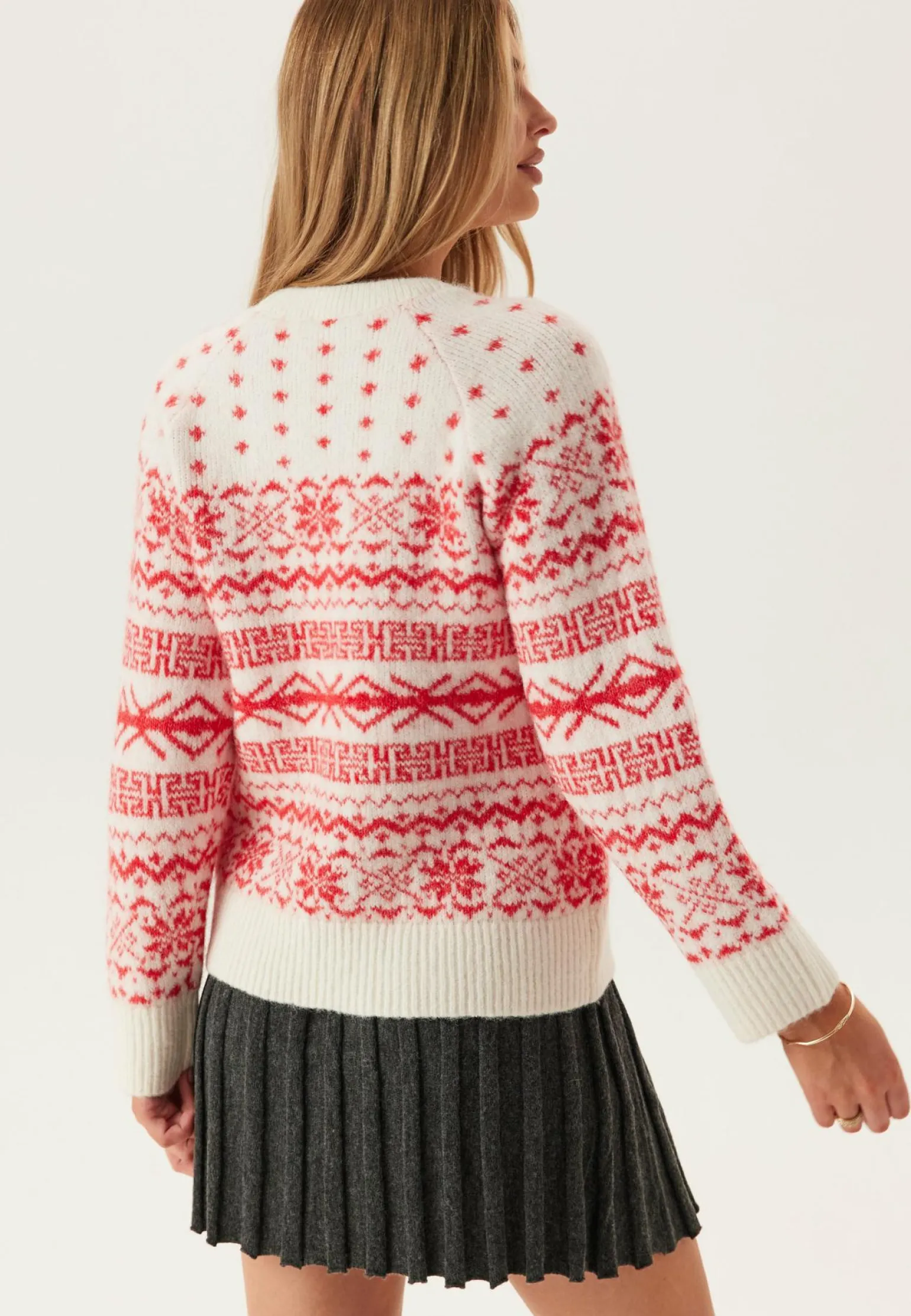 Onlxmas Nordic Ls O-neck Knt
