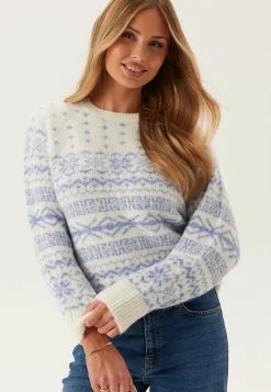 Onlxmas Nordic Ls O-neck Knt