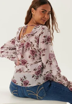 Open Back Frill Blouse