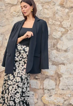 Oversized L/S blazer