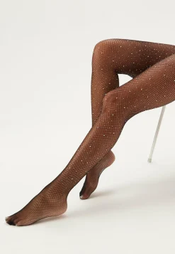 Pcclaire Fishnet Glitter Tight