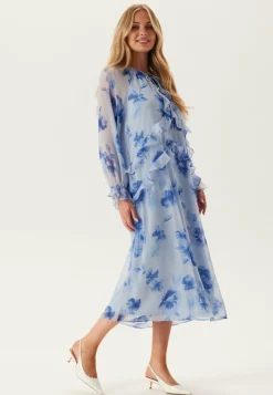 Pcclara Ls Long V-neck Dress
