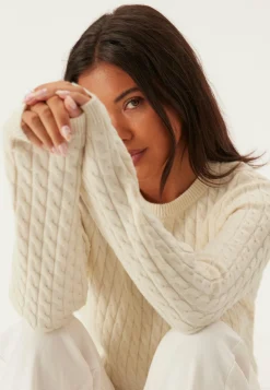 Pcfia Ls Cable Knit