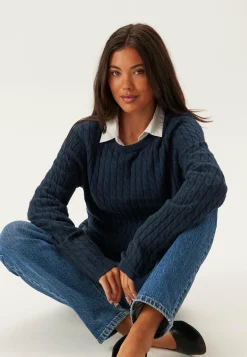 Pcfia Ls Cable Knit