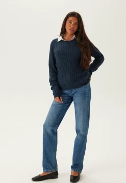 Pcfia Ls Cable Knit