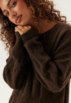 Pcjenna Ls Cable Knit Midi Dre