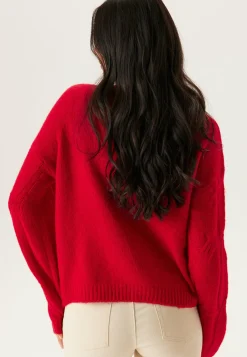 Pcjenna Ls O-neck Cable Knit