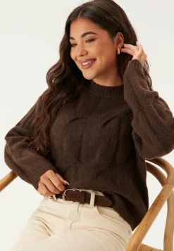 Pcjenna Ls O-neck Cable Knit