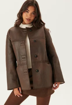 Pcjulie Reversible Teddy Coat