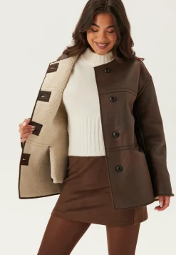Pcjulie Reversible Teddy Coat