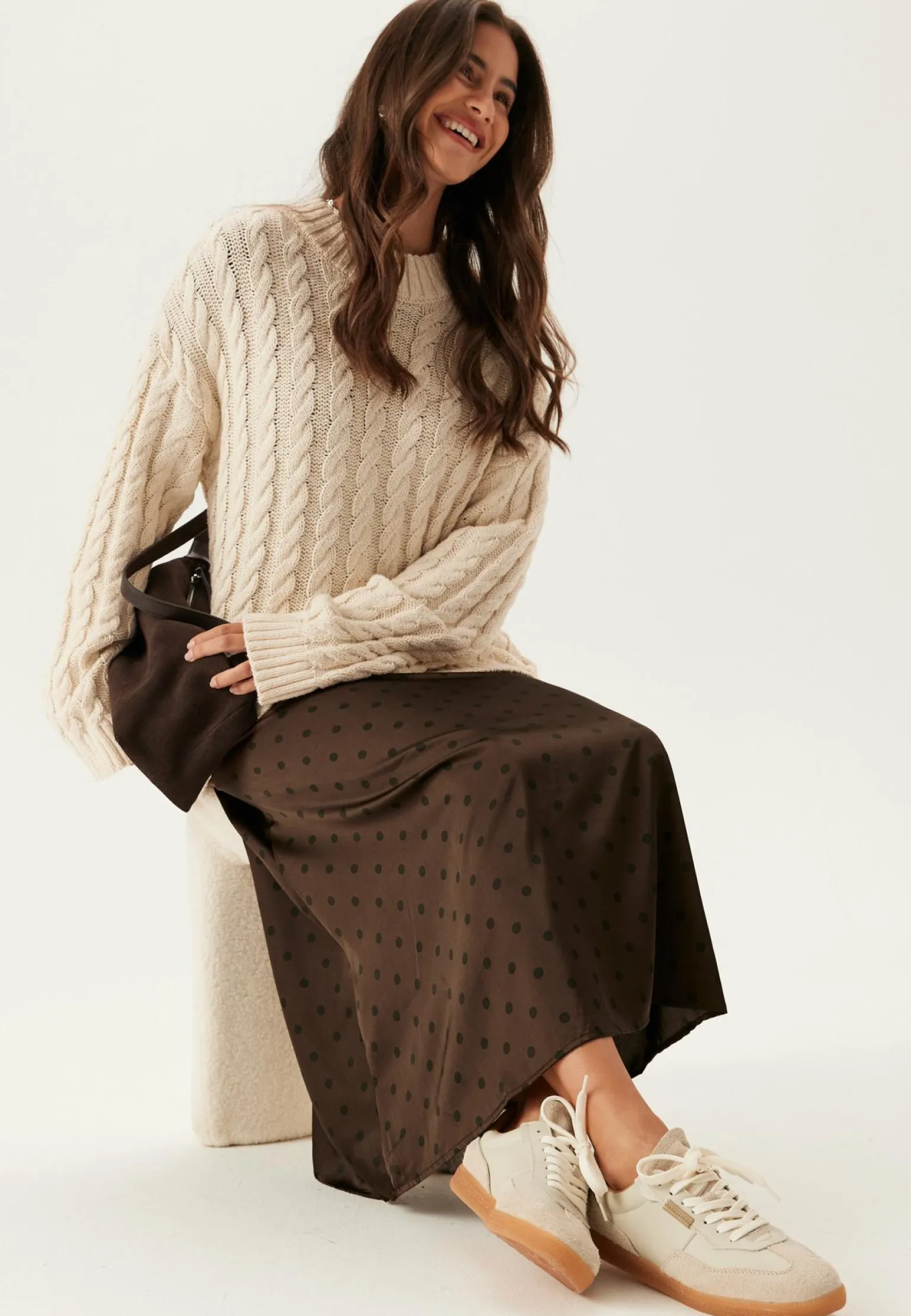 Pcjytta Hw Ankle Satin Skirt