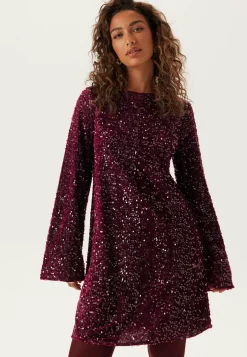 Pckam Ls Deep Back Bow Dress