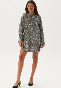 Pckam Ls Deep Back Bow Dress
