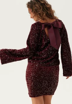Pckam Ls Deep Back Bow Top