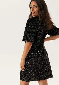 Pckam Ss Puff Sleeves Dress