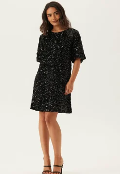 Pckam Ss Puff Sleeves Dress