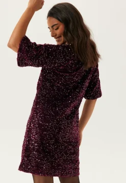 Pckam Ss Puff Sleeves Dress