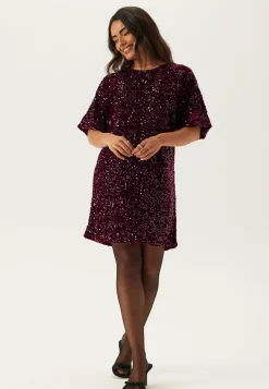Pckam Ss Puff Sleeves Dress