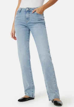 Pckelly Mid Waist Straight Jeans