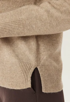 Pcmalou Ls O-neck Cutline Knit