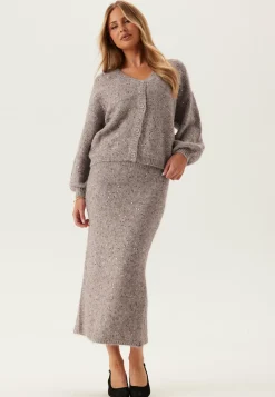 Pcmesva Ls Boxy Sequin Knit Cardigan