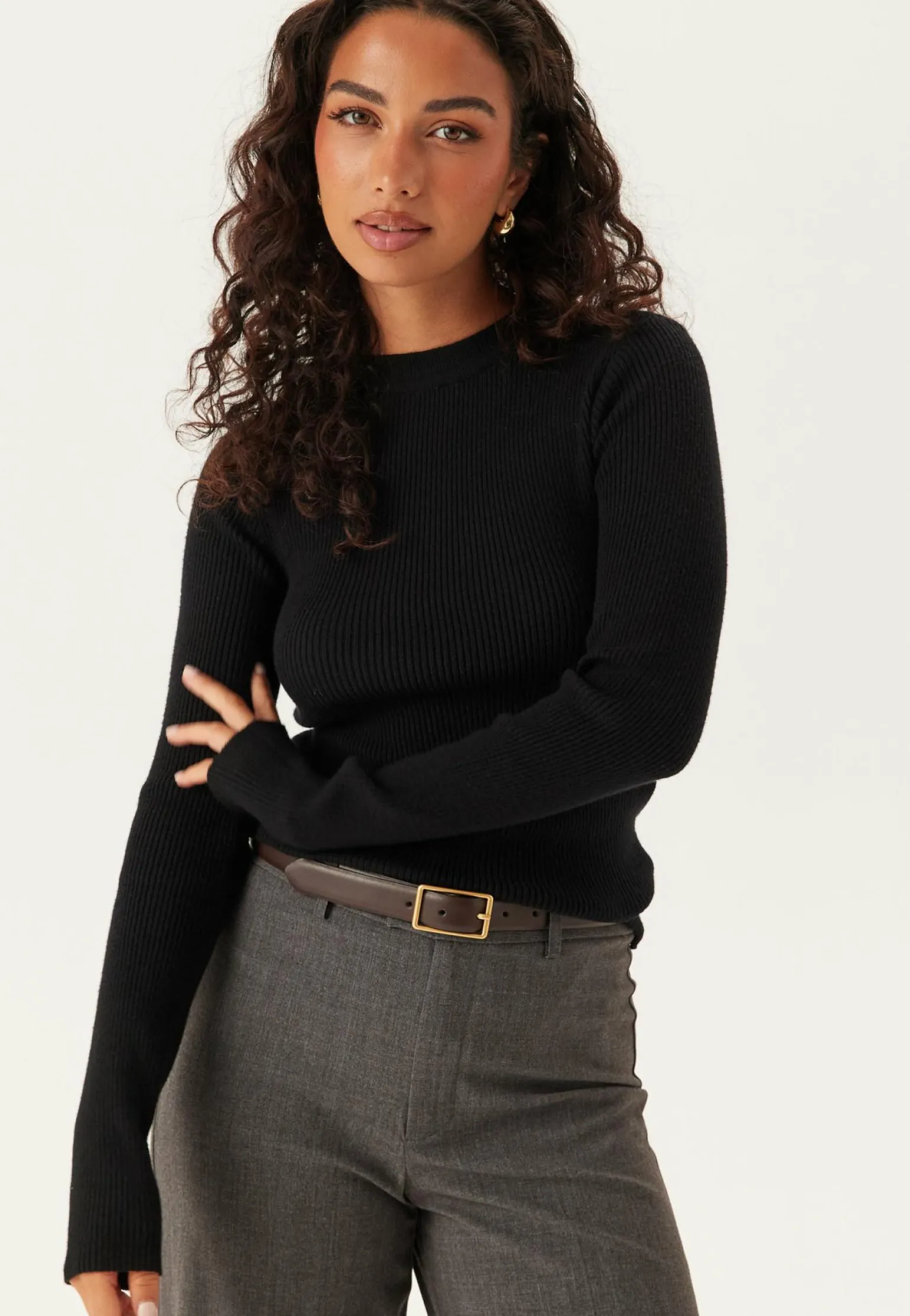 Pcmira New Ls O-neck Knit