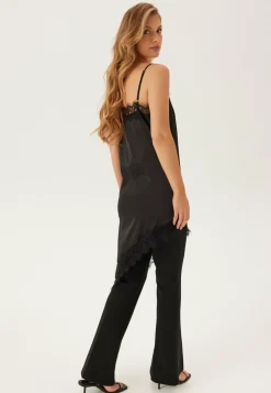 Pcnomi Strap Satin Lace Dress