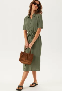 Pcpia 2/4 MIDI SHIRT DRESS