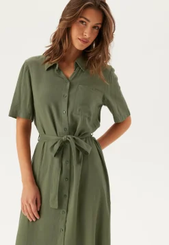 Pcpia 2/4 MIDI SHIRT DRESS