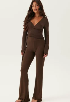 Pcroya Ballerina Ls Wrap Top