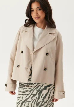 Pcscarlett Ls Short Trenchcoat