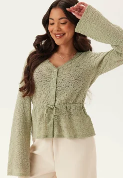 Peplum Lace Cardigan