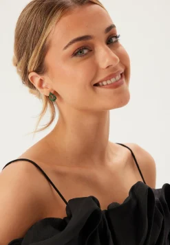 Petite Alice Earrings - Emerald