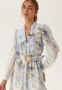 Peyton Trim Detail Midi Dress